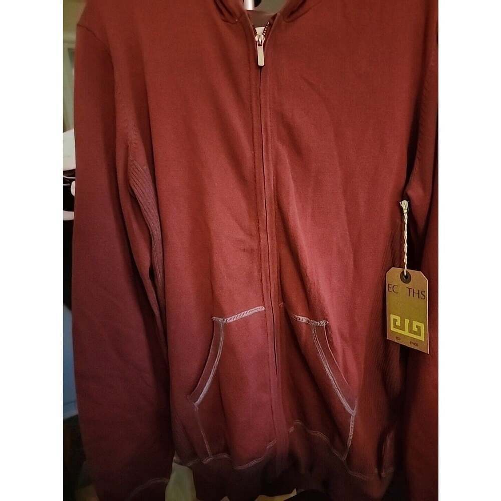 Ecoths Rock Full Zip, Brick Red Sz L NWT Excellent CR5